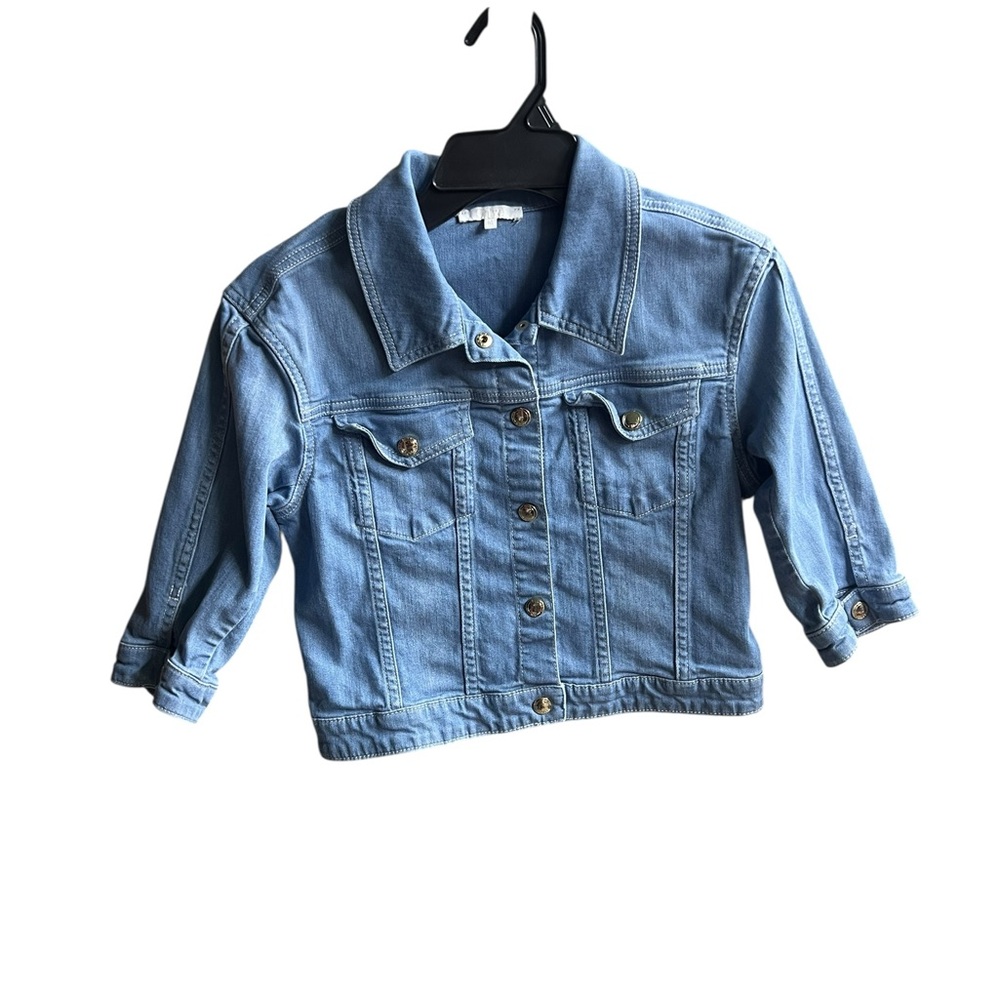 Chloe 14 girls light wash Jean jacket